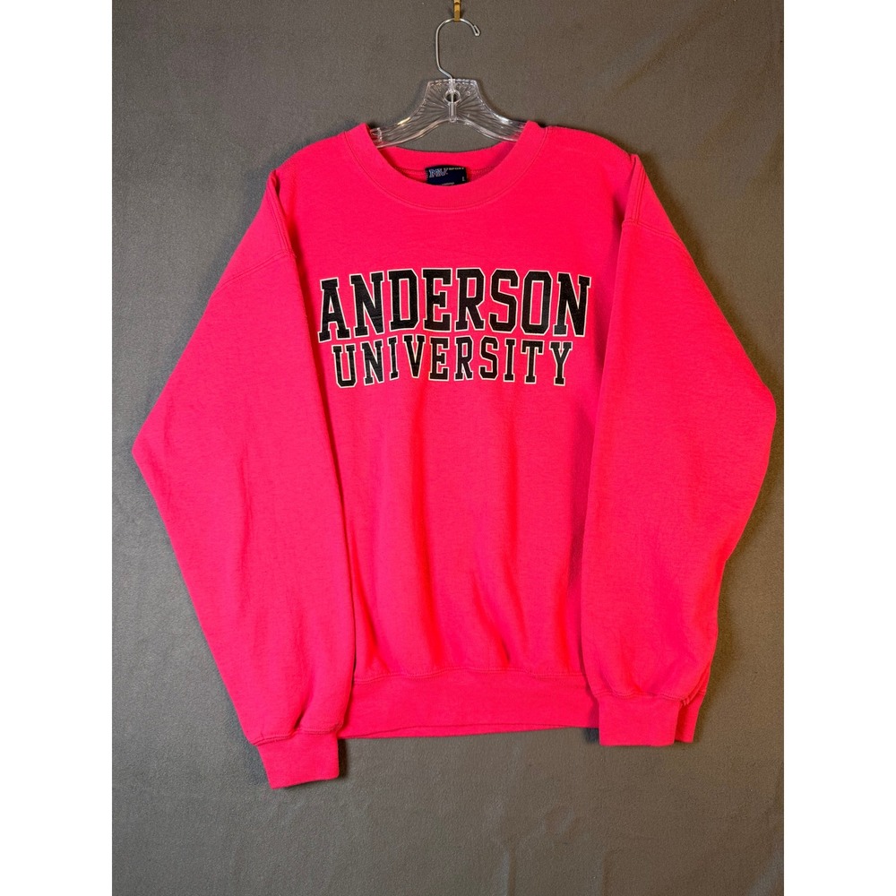 Pink Anderson University Sweatshirt Women's/Large Crewneck Pullover Pink College